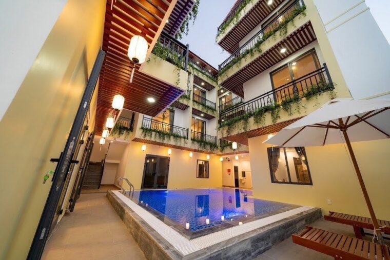 Biệt thự (villa) ở Hội An 17 phòng ngủ có bể bơi riêng- cho thuê nguyên căn du lịch